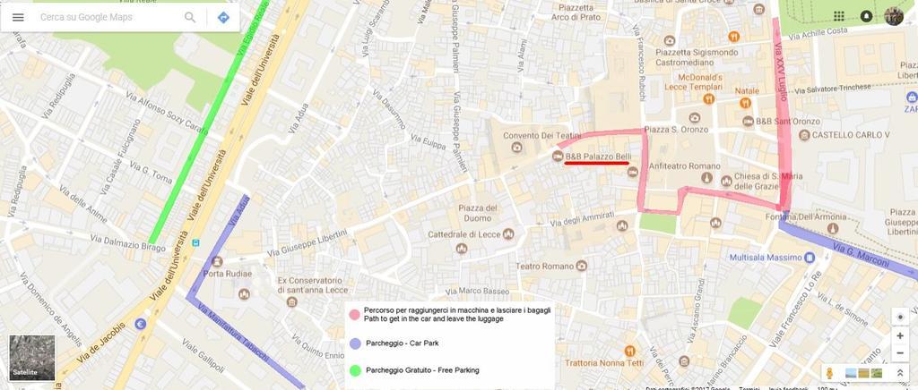 Palazzo Belli B&B Lecce Zewnętrze zdjęcie